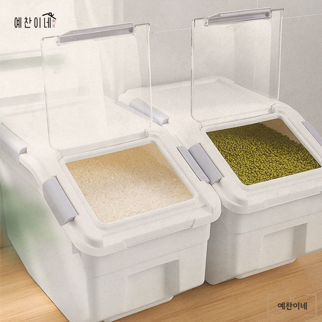 밀폐 쌀통 20kg 김치냉장고 쌀보관통 쌀독, 1개