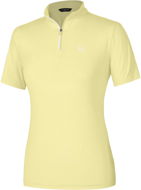 [이지바이] 여성 냉감 하프집업 반팔 티셔츠_써니데이즈