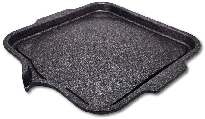 국내생산 3중 코팅 빗살 사각 고기불판 넌스틱 휴대용 삼겹살 구이팬 가스버너 불판 자체생산 맞교환 가능, 1개, 30cm