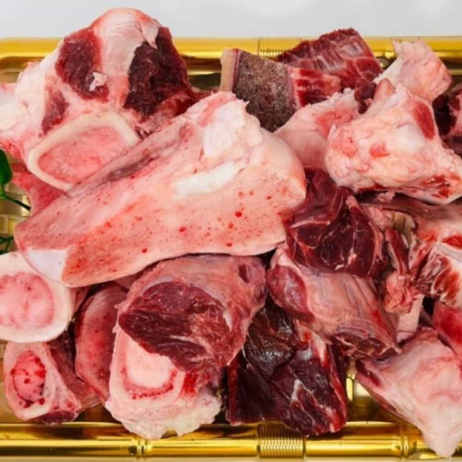 한우 사골 도가니 세트 사골뼈, 1g, 1개, 1L