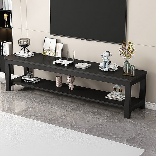 오아루 심플 티비다이 거실 티비장, 블랙+블랙프레임