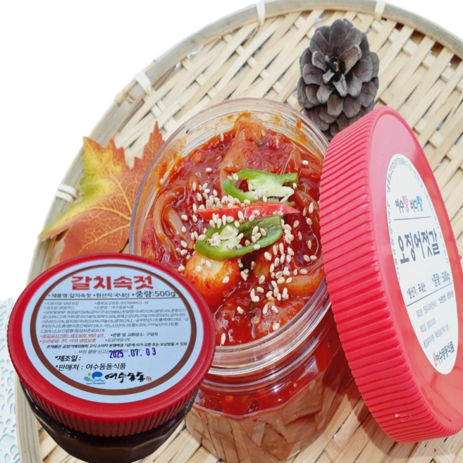 쫄깃쫄깃 오징어 젓갈 500g+갈치속젓 500g, 1개