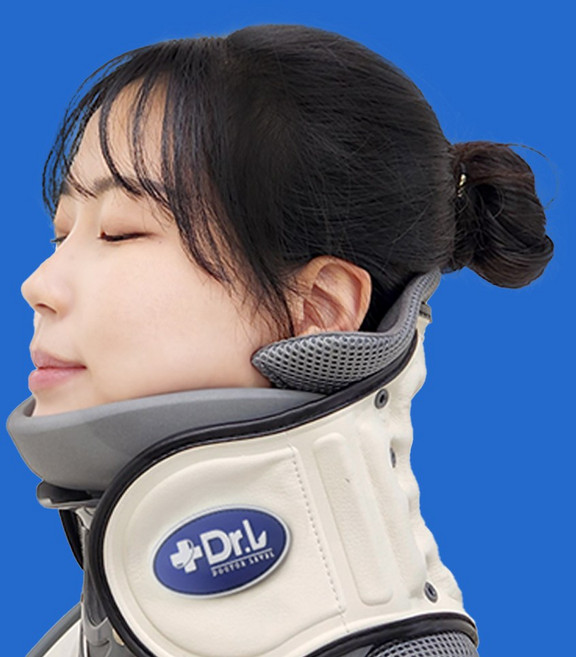 의료기기 닥터레벨 목 견인기 보호대 교정 견인 교정기 디스크, 1개