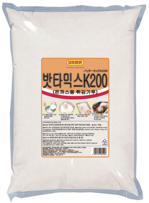 도매 한박스 일본 쇼켄 업소용 돈까스 베타믹스 밧타믹스 10kg, 4개