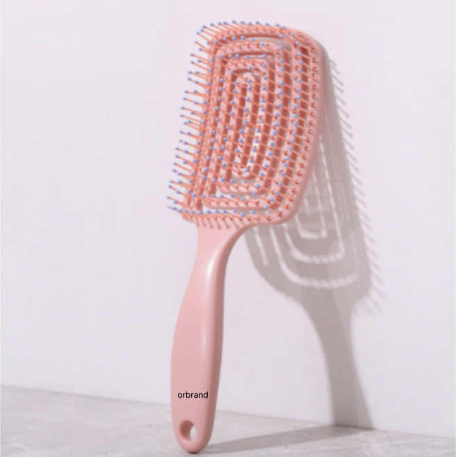 하와잇 엉킴방지 헤어브러쉬, 1개, 핑크