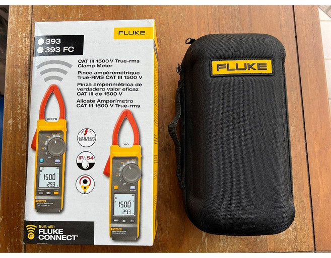 福祿克 FLUKE 393 真有效值鈎錶 可量測 1500V 太陽能適用, 1個