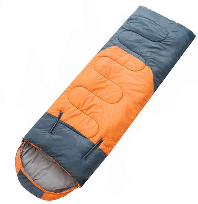 글루킨드 핸즈프리 침낭, 1개, 그레이오렌지1.4kg