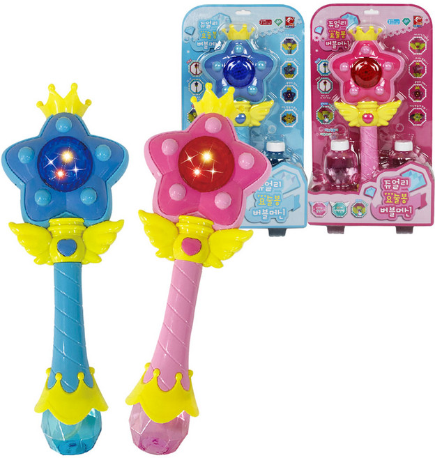 쥬얼리 요술봉 버블머신/버블건/비눗방울놀이, 쥬얼리요술봉버블머신-블루, 1개
