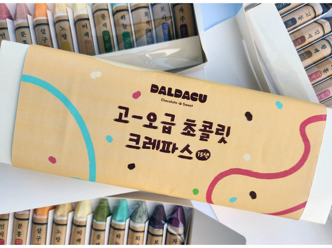 달다쿠 먹는 크레용 초콜릿, 1개, 120g