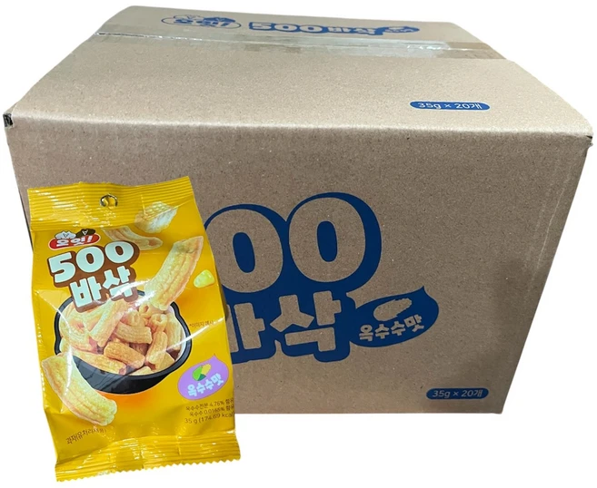 오잇 500 바삭 스낵, 20개, 35g - 쿠팡
