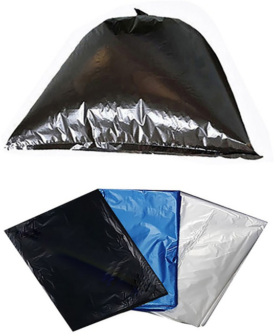 [비닐어게인] 100리터 재활용 비닐봉투 100L 평판 쓰레기봉투 청색 투명 검정 흰색, 25장