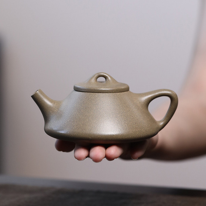 고급 Yixing 보라색 점토 티팟 수제 돌 국자 냄비 원광석 소나무 시안 섹션 진흙 주전자 Zisha 차 190ml, 1개, 01 About-190ml