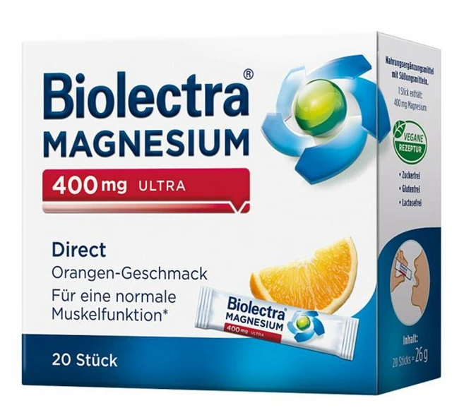 바이오렉트라 마그네슘 400mg 울트라 오렌지 20포 4팩, 20회분, 4개 - 쿠팡