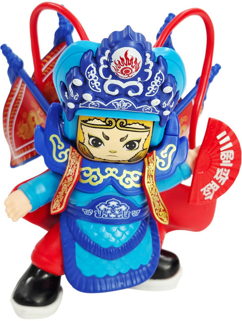 JL매직 중국 사천 전통 오페라 경극 6가지 얼굴로 변하는 고급 장식용 변검 인형 큰사이즈, 1개