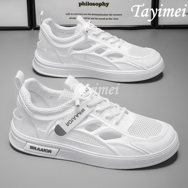 여름철 남자 신발 통기 망면 펀칭 구멍 신발 남자 트렌드 백합 겉신 소백 신발 그물 신발 캐주얼 판화 습화 편안한 샌들