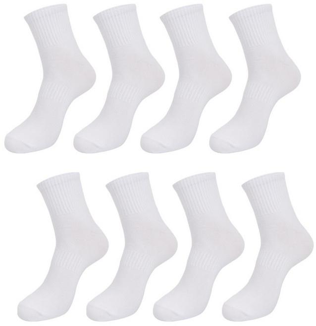 PRS 168침 남성 빅사이즈 큰발 중목양말 8켤레