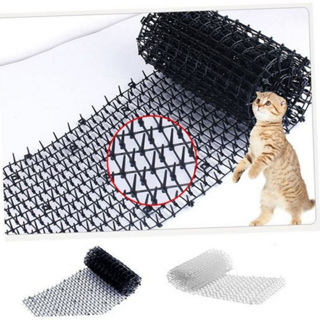 고양이 아야매트 반려견 접근방지매트 강아지울타리 울타리 비둘기접근방지, 블랙-400cm