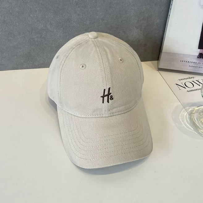 韓款簡約字母刺繡 棒球帽 老帽 遮陽帽 男女款 鴨舌帽