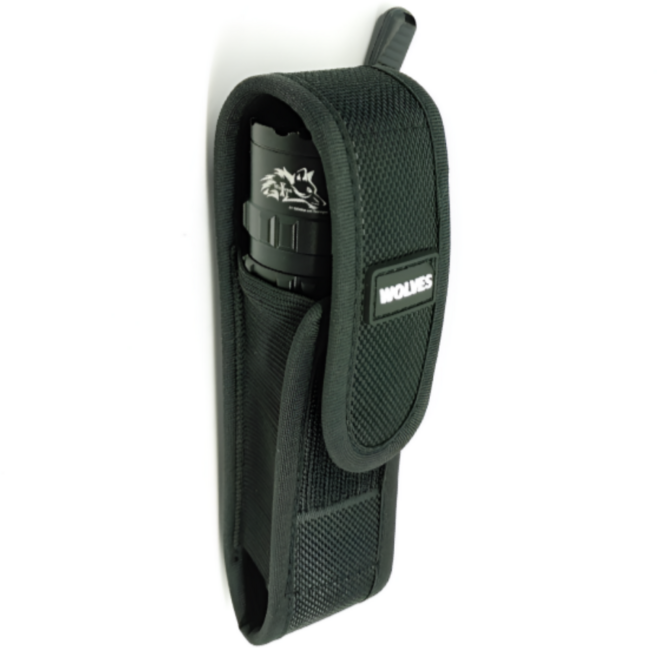 울브스 후레쉬 파우치 랜턴 보관용 케이스, 1개, 18cm 블랙