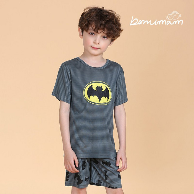 보누맘 아동용 냉감 배트보이 5부 인견 쟈가드 실내복
