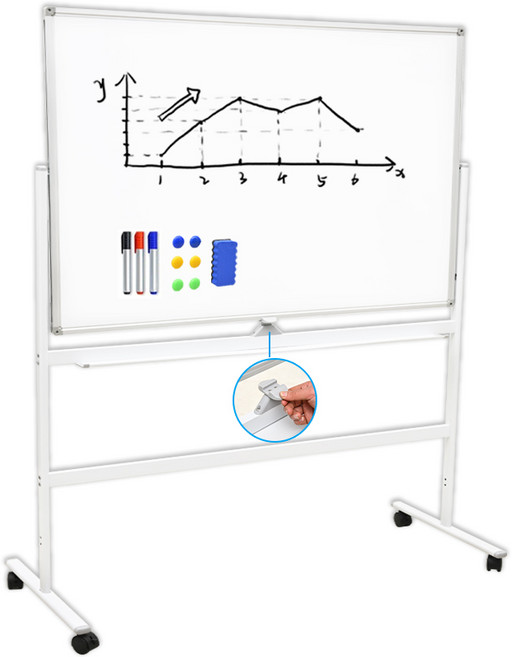 화이트보드 대형 화이트 보드 자석 화이트 보드 화이트보드+이동식스탠드