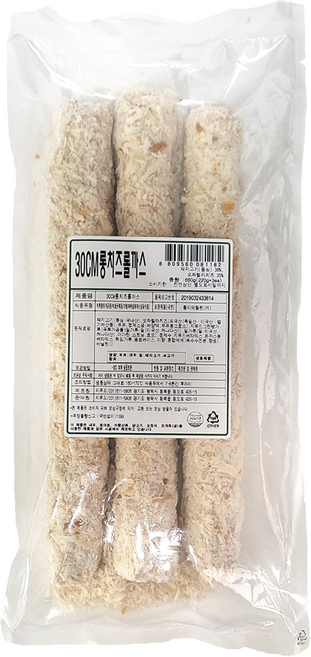 제이케이푸드 지푸드 30cm 롱치즈 롤까스 660g (220gX3ea) 치즈돈까스, 1개