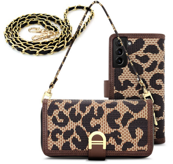 SMC 오르떼 롱 크로스 지갑 다이어리 핸드 스트랩 휴대폰 케이스 + 롱스트랩