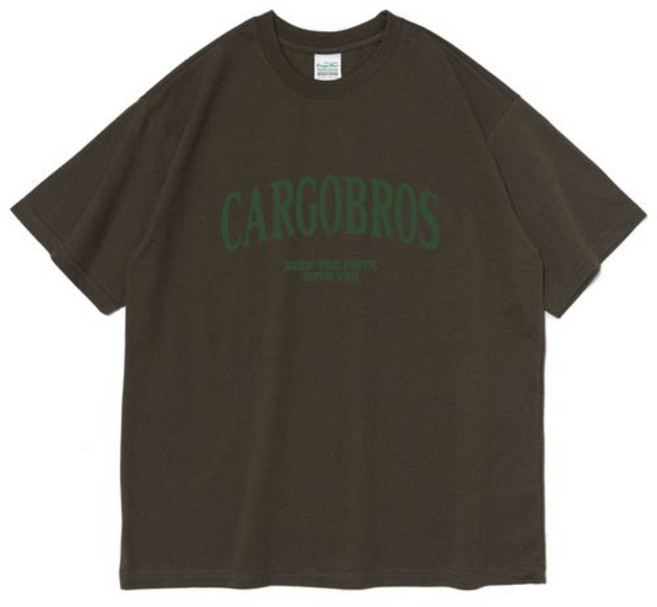 카고브로스 ARCH LOGO OVER SHORT SLEEVE T-SHIRT KHAKI