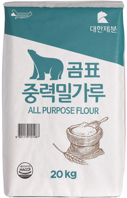 곰표 중력밀가루, 20kg, 1개