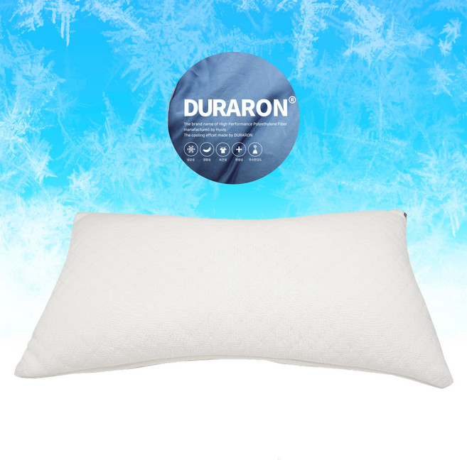 힐링라이프 냉감 사계절 베개 여름 쿨 높이조절 두피열 기능성 경추 EPP 사각 베개, 화이트