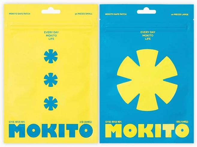 모키토 세이프 패치 SMALL/LARGE 썸머패치 캠핑용품 여행필수품 야외활동 천연아로마향 24시간지속, 1개, SMALL(30매입)+LARGE(10매입) - 쿠팡