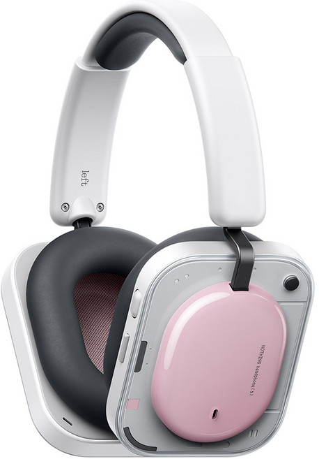 낫싱 headphone (a) 노이즈 캔슬링 블루투스 헤드폰 LDAC 지원, 핑크