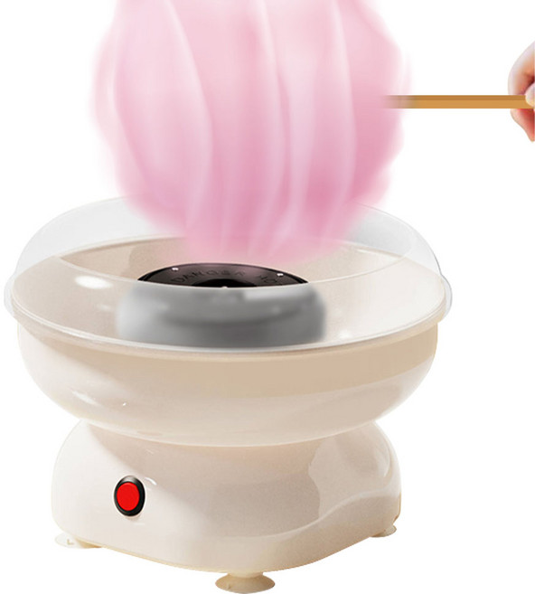 SMABAT 솜사탕 메이커 가정용 솜사탕 기계 달콤 솜사탕 만들기 솜사탕 기계 세트 막대기 스푼 포함, 화이트