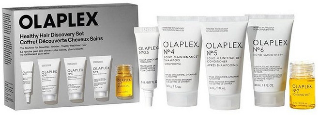 Olaplex Healthy Hair Discovery 여행용 세트: Nº. 4 5 0.5 6 7 세트 | 클렌징 수분 공급 파손 감소 광택 및 부드러움 향상 코, 1개