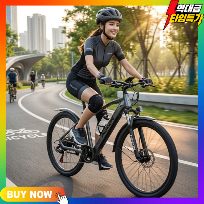 볼트엣지 NFC시동 MTB 전기 자전거 로드 싸이클 출퇴근 성인 고출력 PAS 스로틀, 메테오 블랙 5Ah, 알루미늄 합금