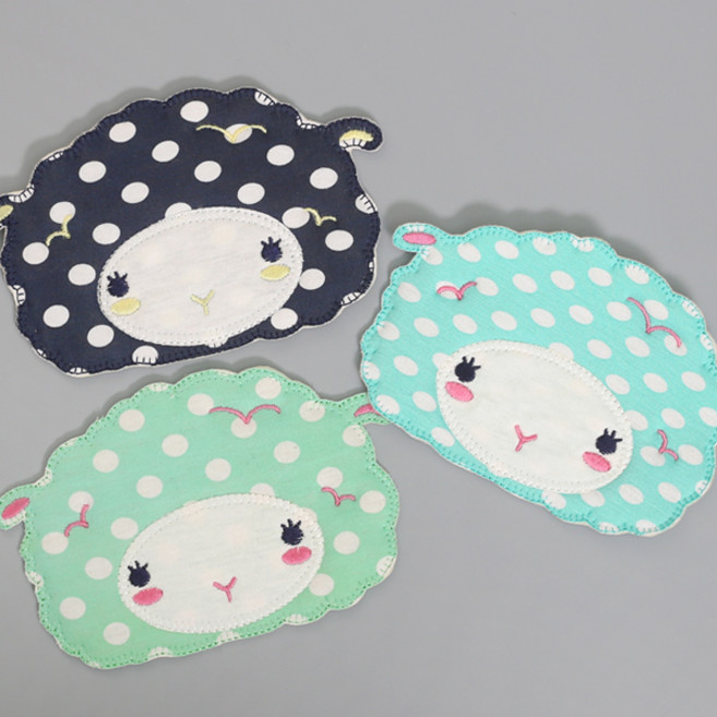 [펠트친구] 도트빅양 와펜[1792], 네이비, 1개