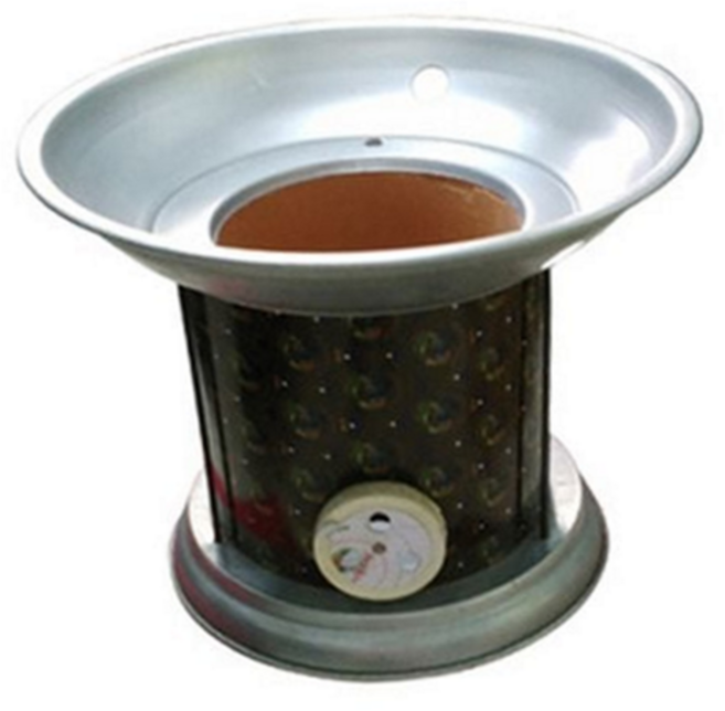 화덕 난로 캠핑용 조리 장작 연탄 화덕 화로대 야외 탄난로 개인용 바베큐 휴대용 1구 간편 소형 동계 미니, 본품