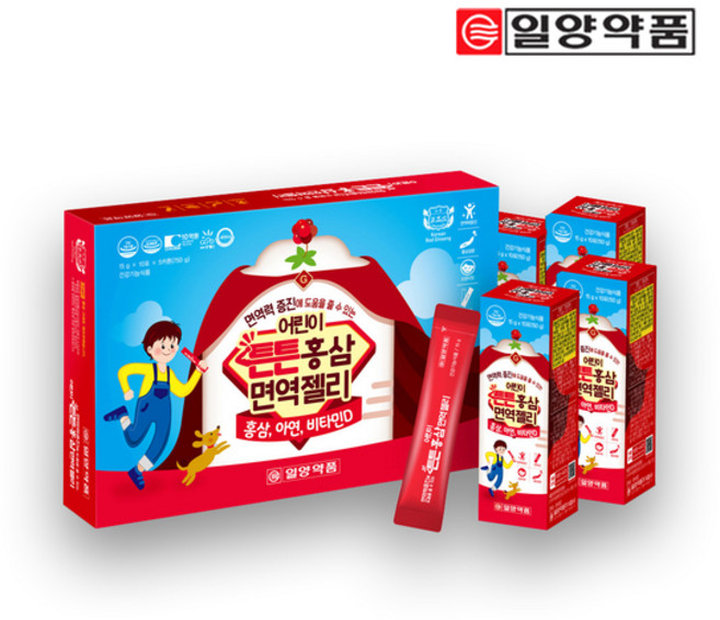 일양 어린이 튼튼 홍삼 면역젤리 50포, 1개, 750g