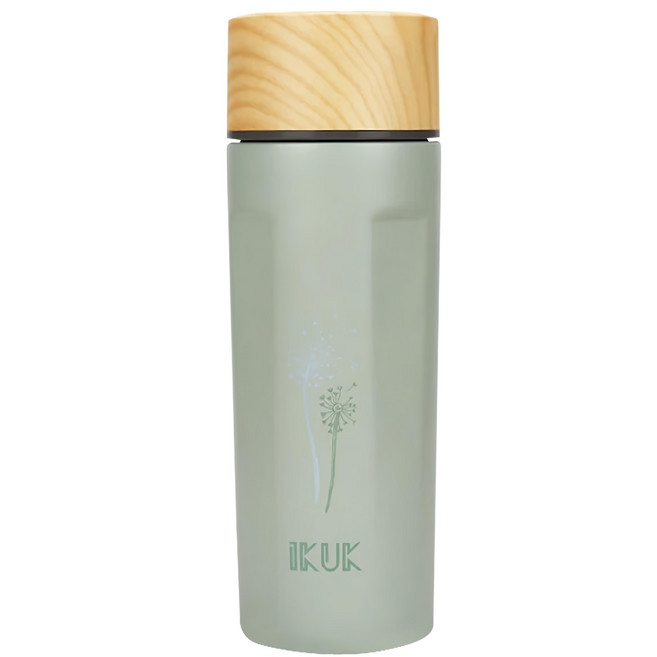 IKUK 陶瓷濾茶器瓷芯茗茶杯, 蒲公英綠, 500ml, 1個