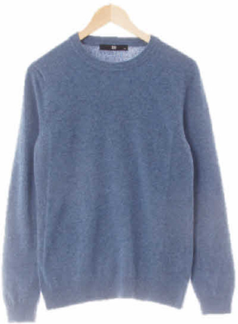 2117 지오송지오 군청색 캐시미어혼방 소프트사이드골지스웨터 [100]