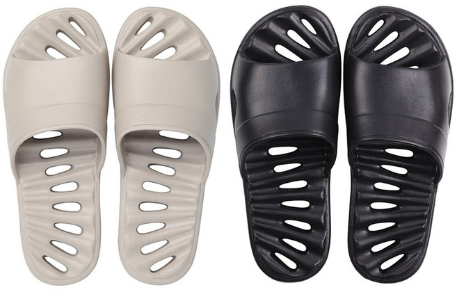 유로 1+1 욕실화 욕실슬리퍼 EVA, 블랙1+블랙1(FREE SIZE ~265mm), 2개