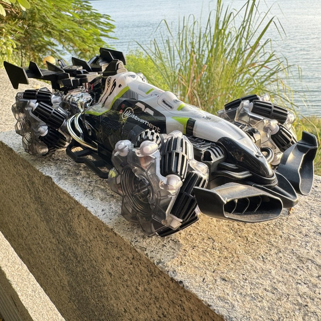 2.4G手套四驅遙控汽車手勢感應遙控車兒童特技漂移男孩賽車, 1個, 變速燈光輪噴霧特技車 科技:1套單遙控