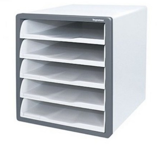 카파맥스 오픈형 서류함 5단 서류 문서 수납장 정리함 색상선택, 그레이