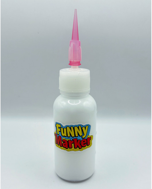 퍼니 패브릭 마카펜 검정 티셔츠용 패브릭 전용 DIY 마커, 1개, White 50ml