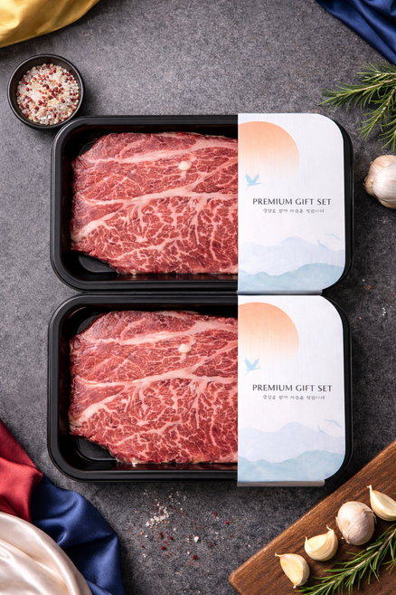 한우1등급 투쁠 (1++) 등심300g 구이용 아이스팩 + 스치 일반포장배송 [성신한우], 300g, 1개