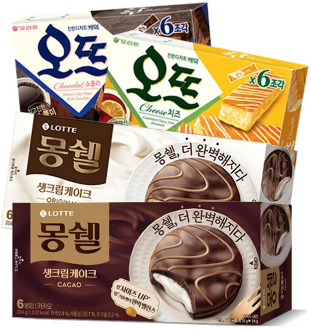 [냠냠상회] 몽쉘 2종+오뜨 2종 파이 세트, 1개