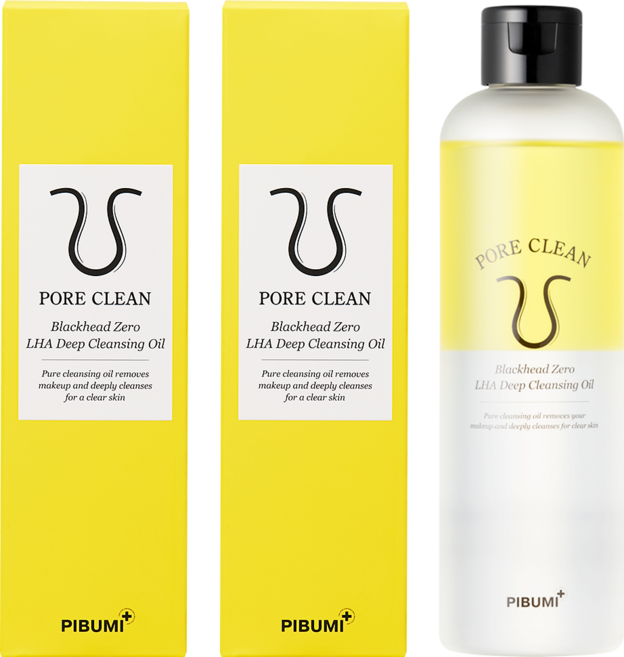 국내 유일 히팅 클렌저 피부미 포어클린 블랙헤드 제로 딥클렌징 오일, 2개, 300ml