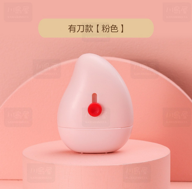 川島屋 滾輪式保密印章 粉色款 附開箱刀片 亂碼遮蓋個資 可重複注油, 1個