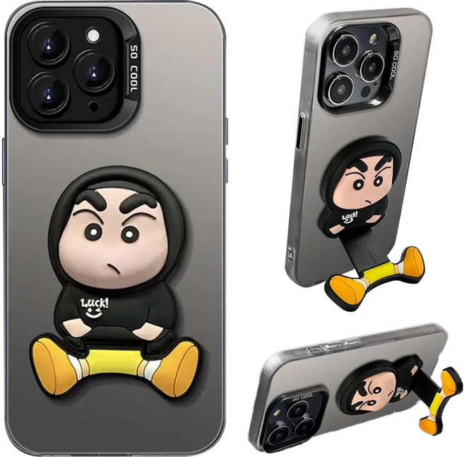 캐리터 보이 핸드폰 거치대 메탈 그라데이션 아이폰 폰케이스
