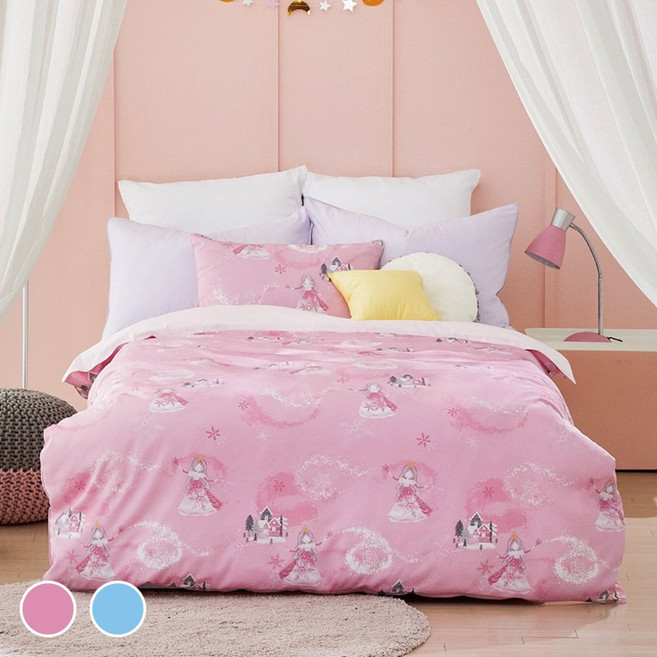 눈의여왕 면모달 차렵이불 패드세트(차렵이불+누빔패드+베개커버) 아동이불 아동침구세트